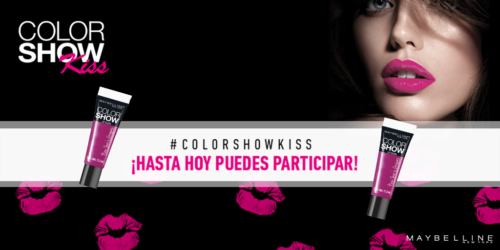MaybellineChile's tweet photo. ¡Participa ya! Sube tu #ColorShowKiss en http://t.co/GHGWZpKXGT http://t.co/zKxMwVRkAf