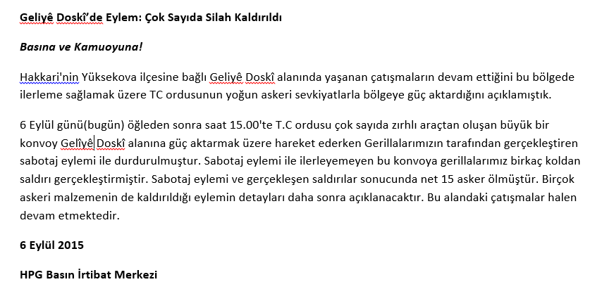soresakurd's tweet photo. Hakkari'de Eylem Çok Sayıda Silah Kaldırıldı http://t.co/yvnXQJ1Nma