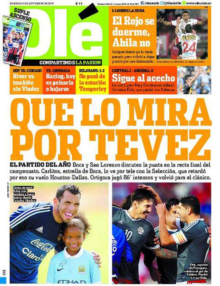Infomedia24hrs's tweet photo. 📰 ⚽ #ARG #OLE 6/9/2015 PDF aqui http://t.co/EMIbM4qcfx      #DomingoDeGanarSeguidores  - #HoyMasQueNuncaCABJ 📷 http://t.co/YmQoTlMQJg