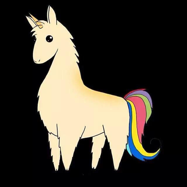 "Its a llama unicorn"