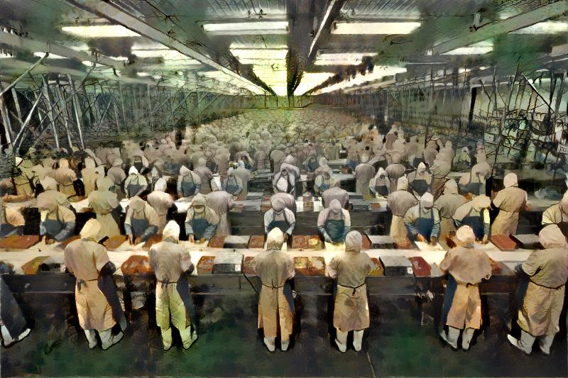 thejaan's tweet image. Burtynsky by Bruegel 2 #neuralcipher