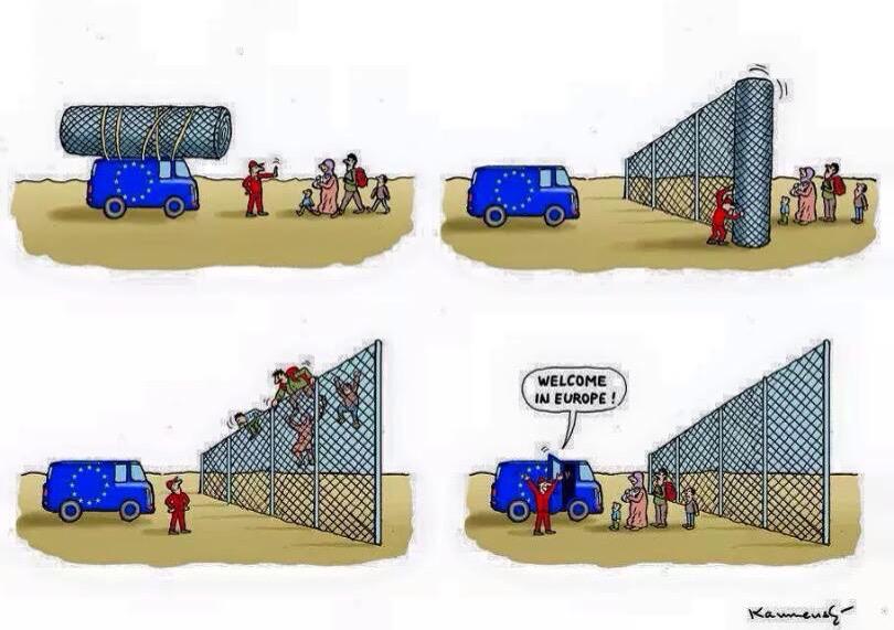 This is how the EU's "common" migration policy must look like to refugees #SOTEU #refugeeswelcome