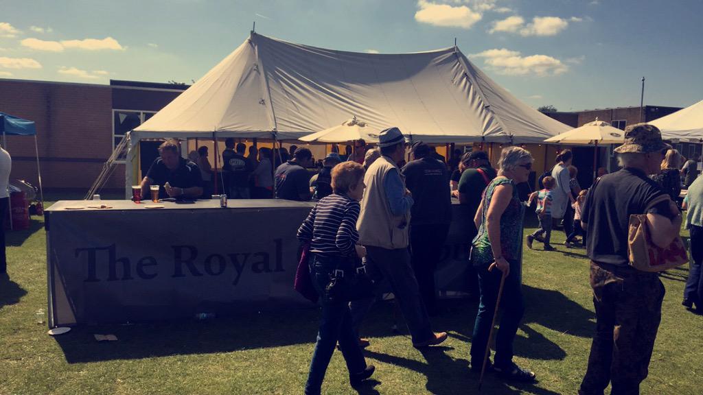 The sun is shining on the Classic Car Show! 'Wheel Ale' is flowing