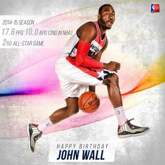 Happy birthday to one of the best player in NBA John Wall!   Keep up the good work.   