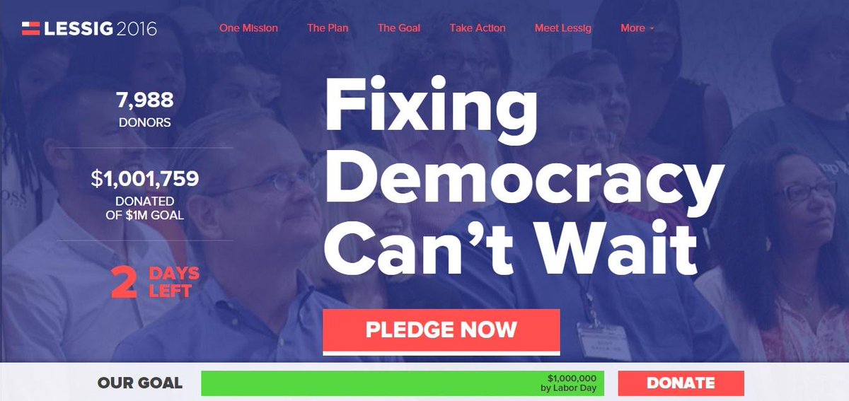 EqualCitizensUS's tweet image. WE DID IT! ($1M in &amp;lt; 1 month) Thx 4 for your support. Now, let&apos;s go #fixdemocracyfirst! #getmoneyout #betterpolitics