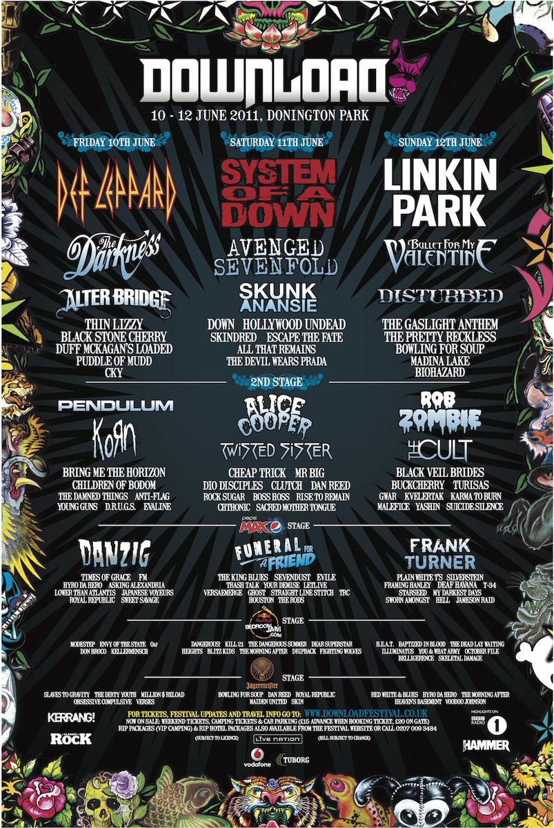 _ChloeHicks's tweet photo. "@DownloadFest: Another classic line-up. How do you remember #DL2011? http://t.co/sSAG0e3vLe" @KatieUsher22 @KatieUsher22. <3333333