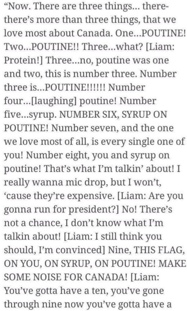 sunfIowerIiv's tweet photo. HARRYS SPEECH IN MONTREAL WAS THE BEST SPEECH OF THE TOUR OMFG #OTRAMonteal http://t.co/o4KpZjWntf