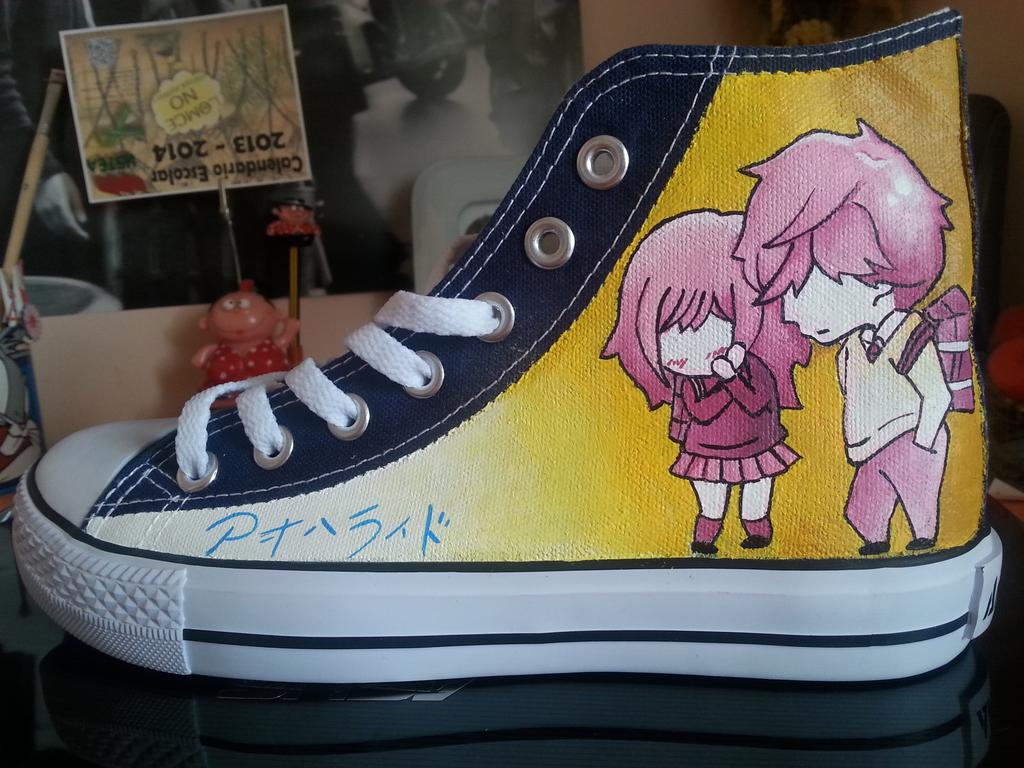 soniapaino's tweet photo. Zapatillas de #AoHaruRide
Las primeras que he hecho y espero hacer muchas más. 
El regalo perfecto para @Yunitaa69 http://t.co/WUWIrHGFge