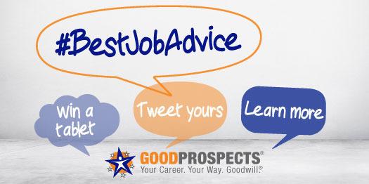 goodwillvalleys's tweet photo. Your #BestJobAdvice could help a jobseeker. Get creative for a chance to win a @Surface 3 t... http://t.co/DPGR3k3PLv http://t.co/QfRezL9jgF