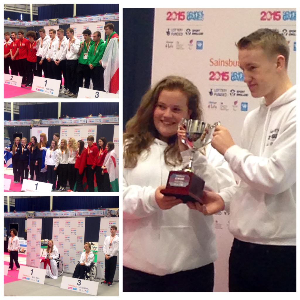 _SchoolGames's tweet photo. Check out some of today's medal winners in the team fencing event. #2015SSG #SSGfencing http://t.co/ESnJK1lKKp