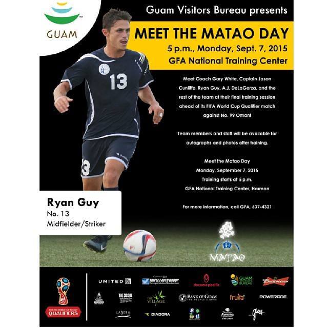  Happy belated birthday to Ryan Guy, a midfielder for the Matao, men\s national team ! Meet him 