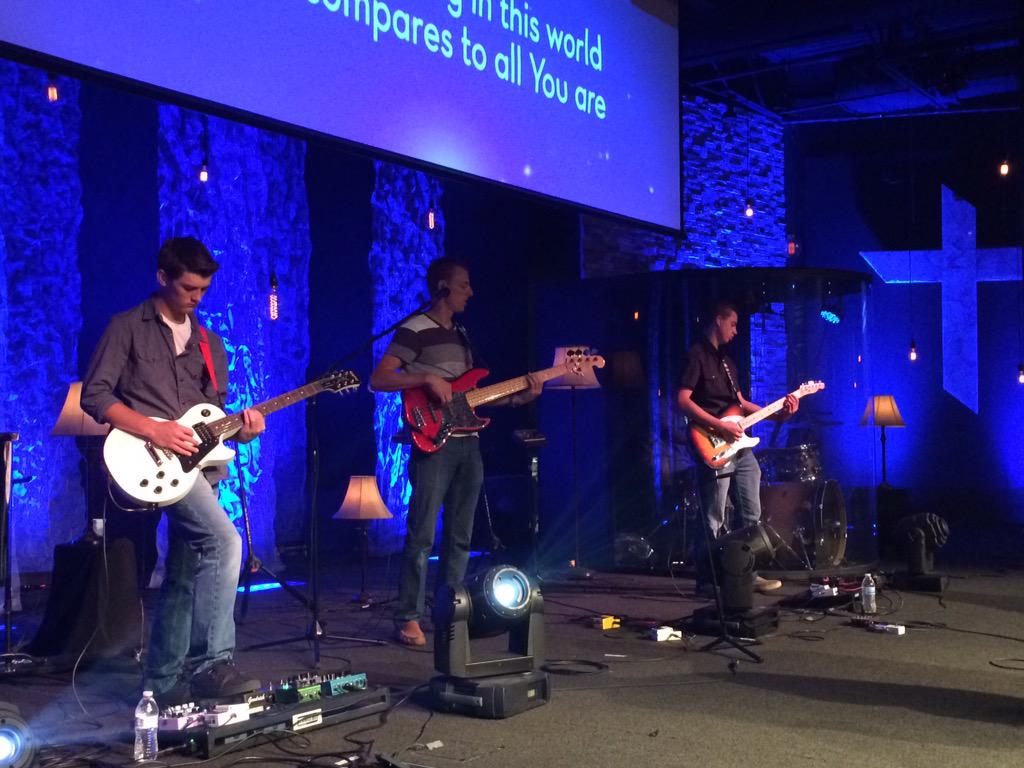 mjleadsworship's tweet photo. It fires me up that we have an 18yr old AND a 15yr old on guitar today @NewRiverBB ! @nrgen #nrstuds @jsmac #raiseup http://t.co/Tfpq56MWs7