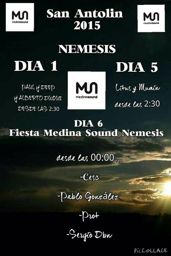 Hoy es tu dia ... Tu dia de disfrutar de la mejor musica posible con <a href="/medinasound/">Medina Int'l</a> @cescipx