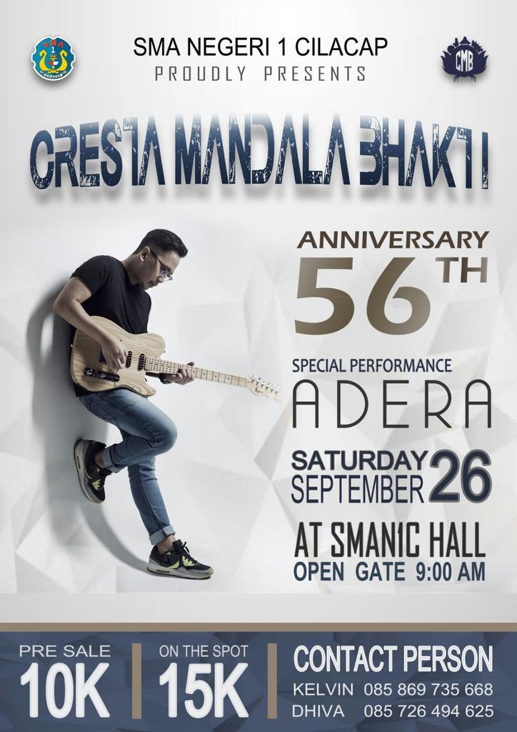 osissman1clp's tweet photo. Be the part of Cresta Mandala Bhakti'56
Ayo buruan pesen tiketnya sekarang juga :)
#CMB56 cc : @CMBSMAN1C http://t.co/RjOVqsSgm6
