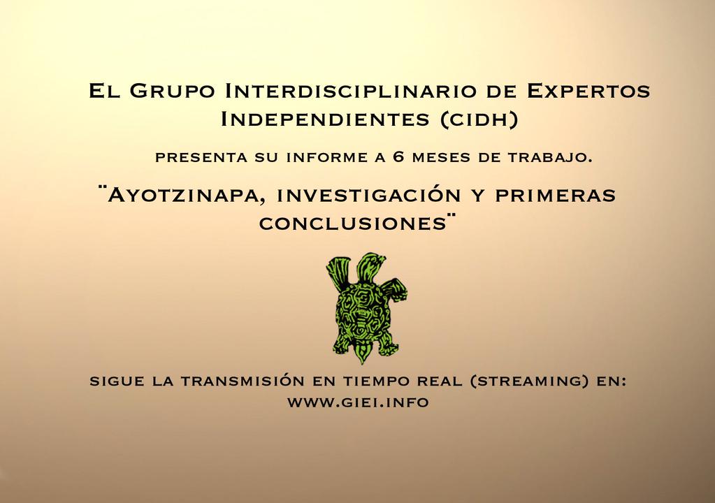 ONUDHmexico's tweet photo. #EnVivo 11am presentación del informe de @GIEIAYOTZINAPA a 6 meses de trabajo | http://t.co/IJd2IiGTjM o @Ibero909FM http://t.co/mHaua0h2KY