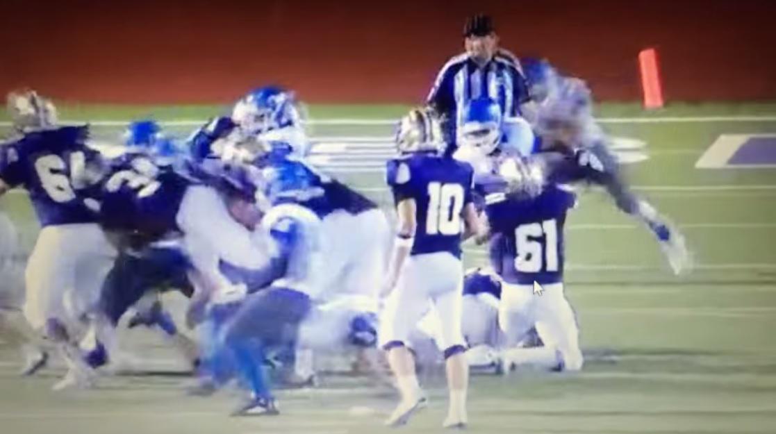 SInow's tweet photo. WATCH: Two high school football players targeted an official with blindside hits http://t.co/aS8LC6Y5kQ http://t.co/gCN0CSjCo3