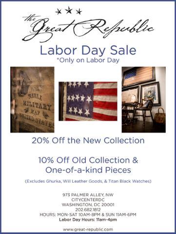 GrtRepublicDC's tweet photo. Come see us at @CityCenterDC tomorrow for our 1 day only #LaborDaySale! #DC #Style http://t.co/BufmBh5418