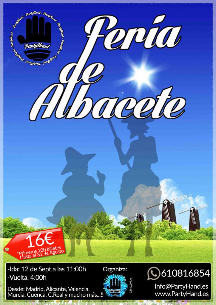 salvamaz's tweet photo. ¿Eres de Ciudad Real y quieres ir a la Feria de Albacete? http://t.co/qzSWLej8jV