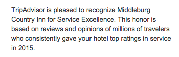 MburgCountryInn's tweet photo. Thank you #TripAdvisor and to our many happy #guests. http://t.co/Rh66lN7bGD