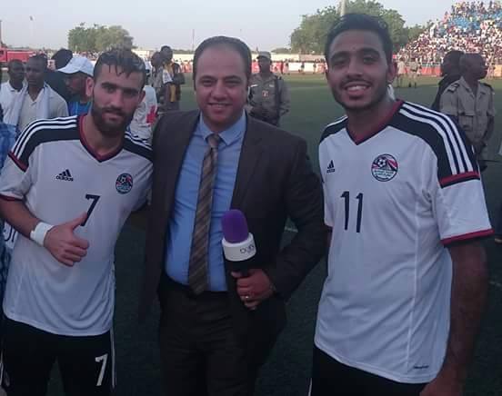 باسم مرسي وكهربا مع مراسل بي ان سبورت بعد المباراة