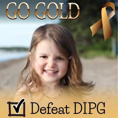 HoglundSarah's tweet photo. #GoGold #defeatDIPG #Hadlie'sBucketList #childhoodcancerawareness http://t.co/JtO6PPyBqr