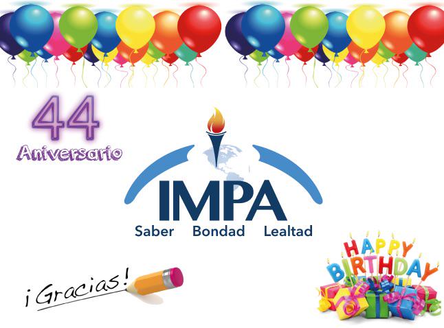 Hoy celebramos nuestro 44 Aniversario!!! Felicidades Comunidad IMPA... Vamos por más!