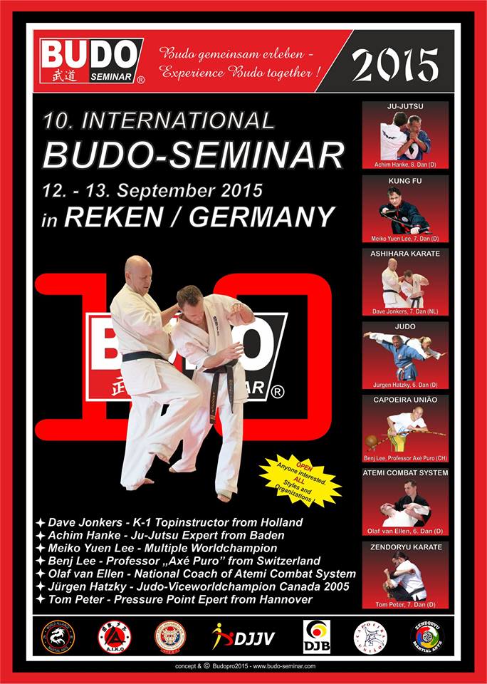 Das Internationale Budo Seminar in Reken steht vor der Tür. Verpasst das nicht! Infos unter budo-seminar.com