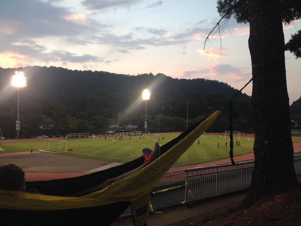 SPORTalkWCU's tweet photo. About to go watch @wcusoccer
From the trees @ENOHammocks
#wheelife #LetsGoCats http://t.co/7vHRzD3peD