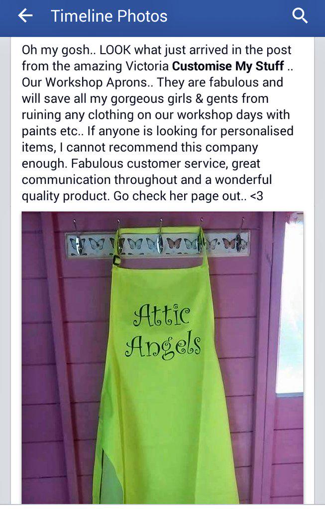 CustomiseStuff's tweet image. A shopkeeper needs an apron - and where else could you get one in such a zingy neon yellow? @TheoPaphitis #SBS #print