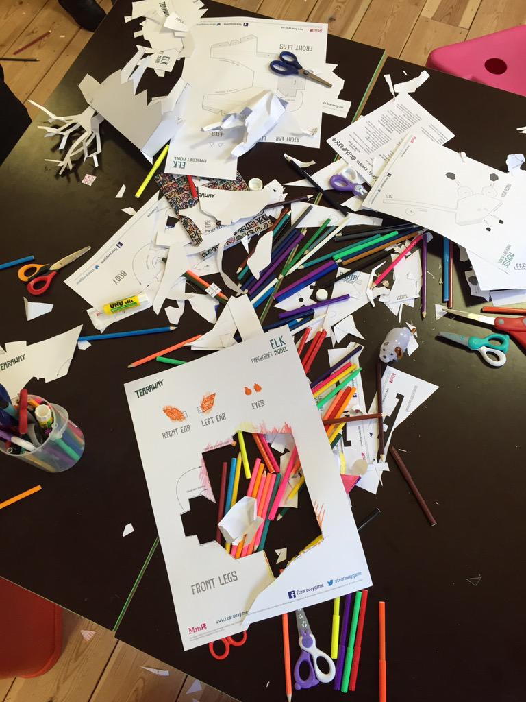 Papercrafting complete! Huge thanks to everyone who came to craft with us and to <a href="/SomersetHouse/">Somerset House</a> for a great event! <3