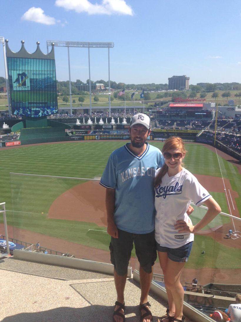 glassxc's tweet photo. Beating the heat at the K! Go Royals! #RoyalsSocial http://t.co/7RcnzwMJJc