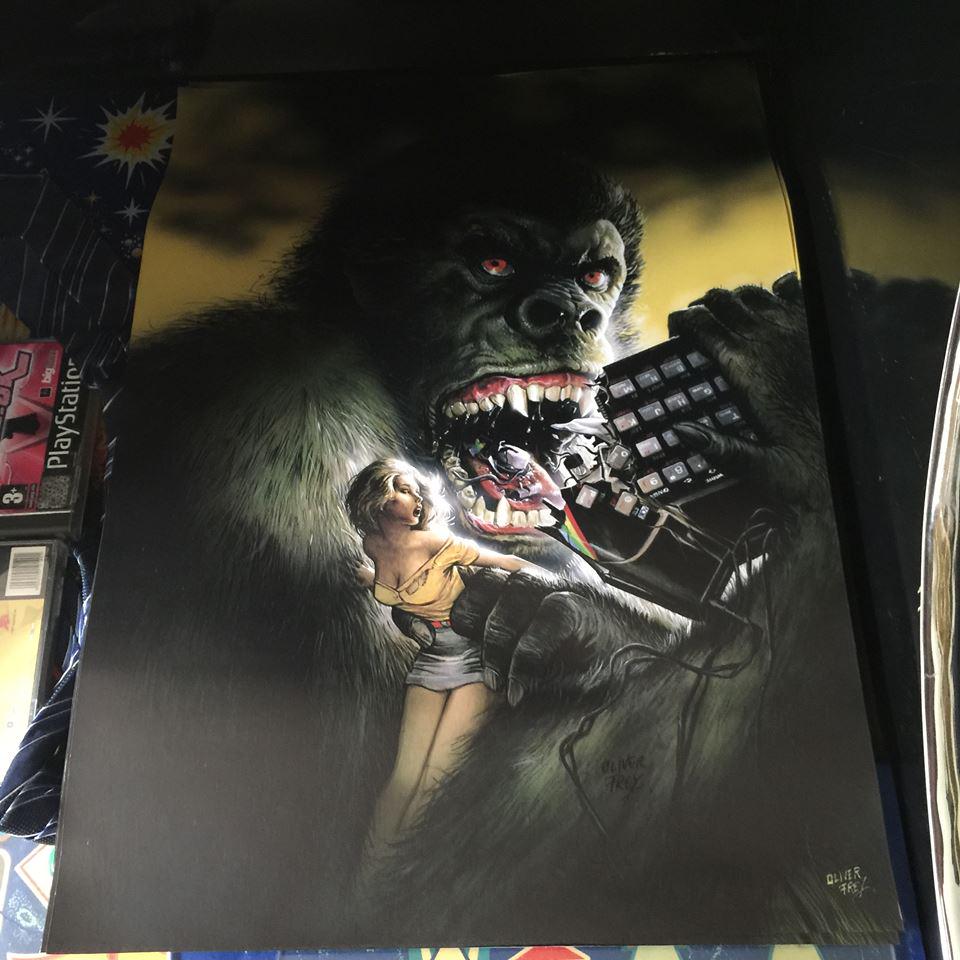 Any fans of Crash magazine here. Cover of issue 2 - KONG (signed by Oliver Frey) #zxspectrum