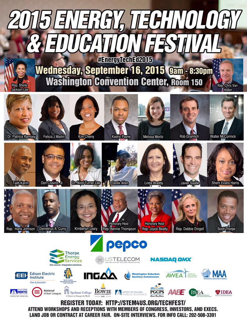 TalibIKarimEsq's tweet image. #SolvetheEquation: Congressmembers+White House Advisor+Energy, Tech Execs+Billionaire Heiress=stem4us.org/techfest/