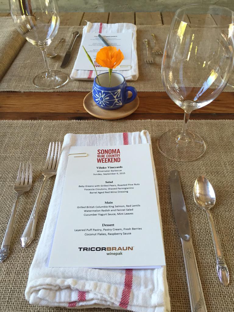 Ready for our Winemaker Barbecue for #SonomaWineCountryWeekend