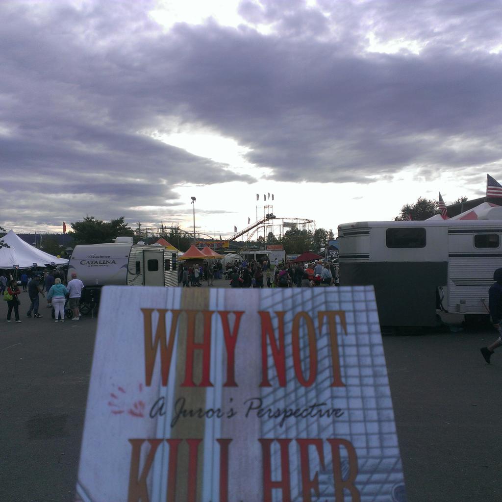 The13thJurorMD's tweet photo. @TrialdiariesJ @CourtPencil @Hliknes Monroe WA "A good story to read camping out..."
#WhyNotKillHer
#goingtothefair http://t.co/1ICmzpGIbt