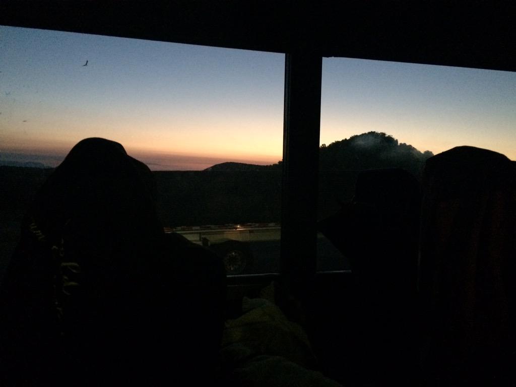 Disney_Morgan's tweet photo. I miss waking up on a tour bus in the middle of some crazy state in the Midwest. The sunrise was beautiful. #dci15 http://t.co/raNzYecSWd