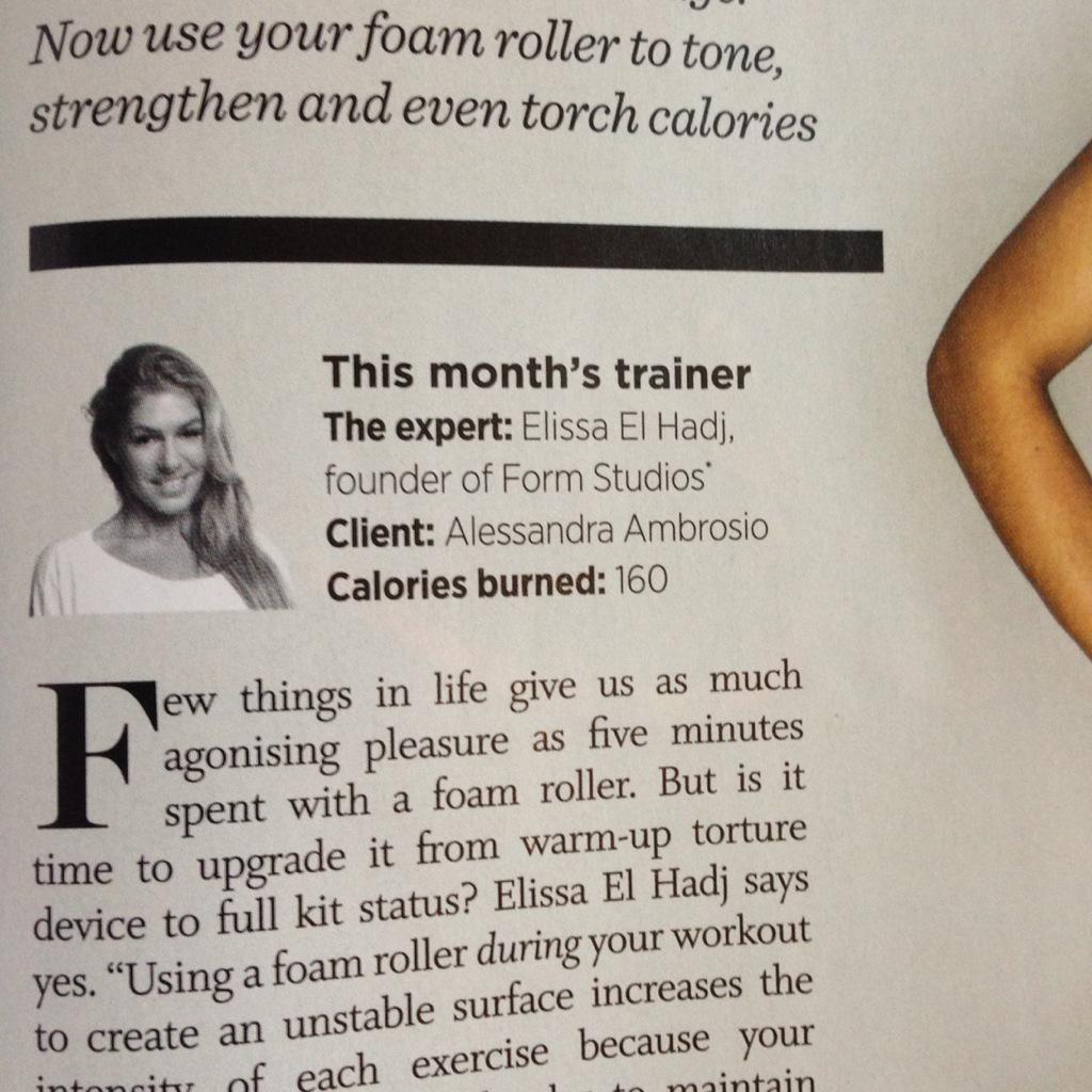 SO proud, Elissa is announced TRAINER OF THE MONTH in Women's Health mag. Checkout her awesome express workout!