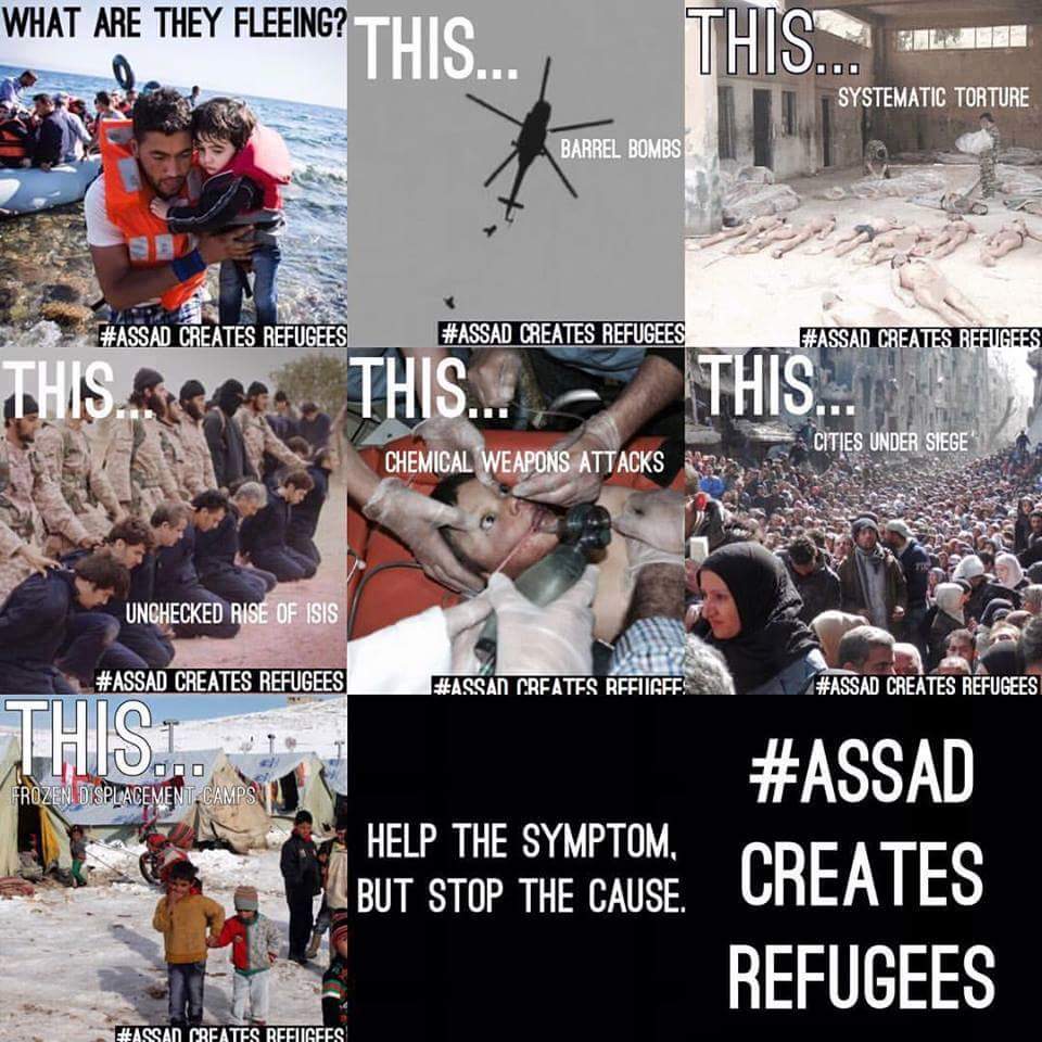 AudeThep's tweet photo. #Assadcreatesrefugees #stopthecause #NoAssad #NoISIS #Sameshit http://t.co/uXM964Kv5s