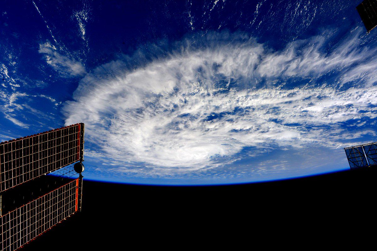 #TropicalStormGrace continues to develop over the far Eastern Atlantic.#YearInSpace . Via <a href="/StationCDRKelly/">Scott Kelly</a>