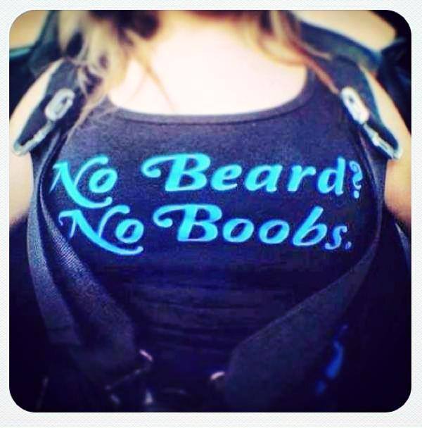 Give me boobs I've got #beard