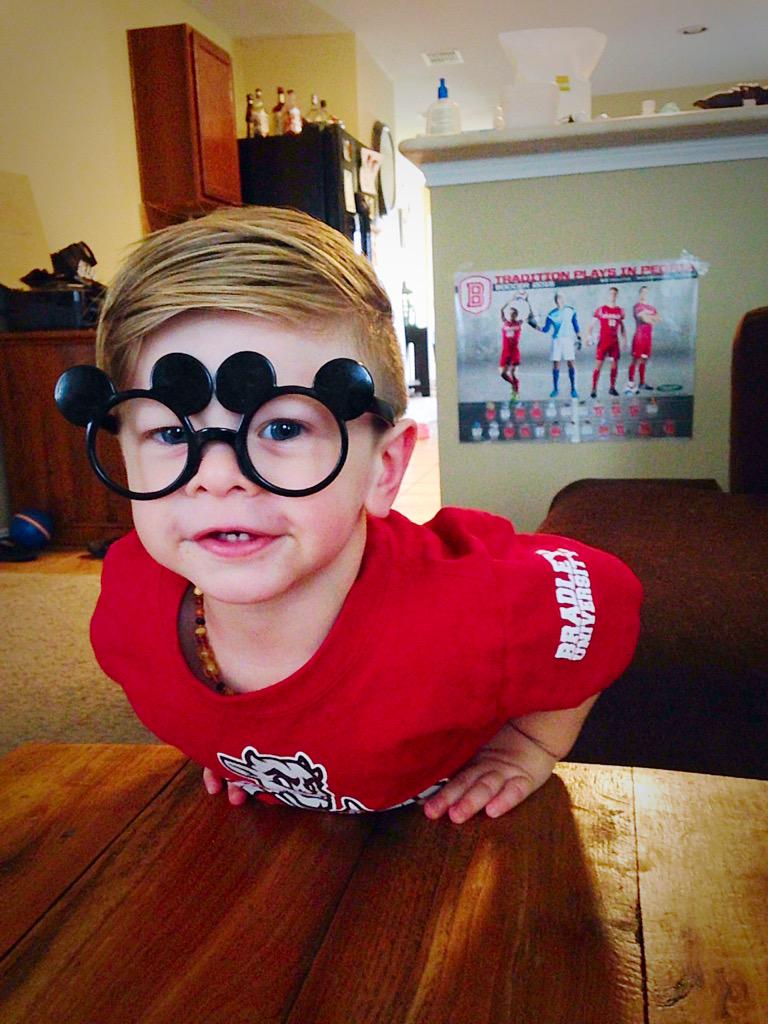 bekky_sue's tweet image. Bc he loves Mickey, &amp;amp; Uncle @JT_Kotowski &amp;amp; the @BradleyBraves!! Go @BradleySoccer #BeatMilwaukee #AllAboutTheB