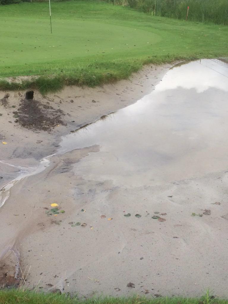 Even the Rabbits are looking for high ground☔️☔️😖!!Hope for a dry KLM Open week👍