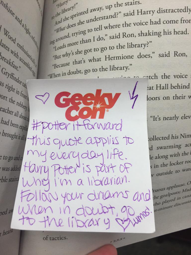 rach_librarian's tweet image. #potteritforward @MuggleNet @jk_rowling /*