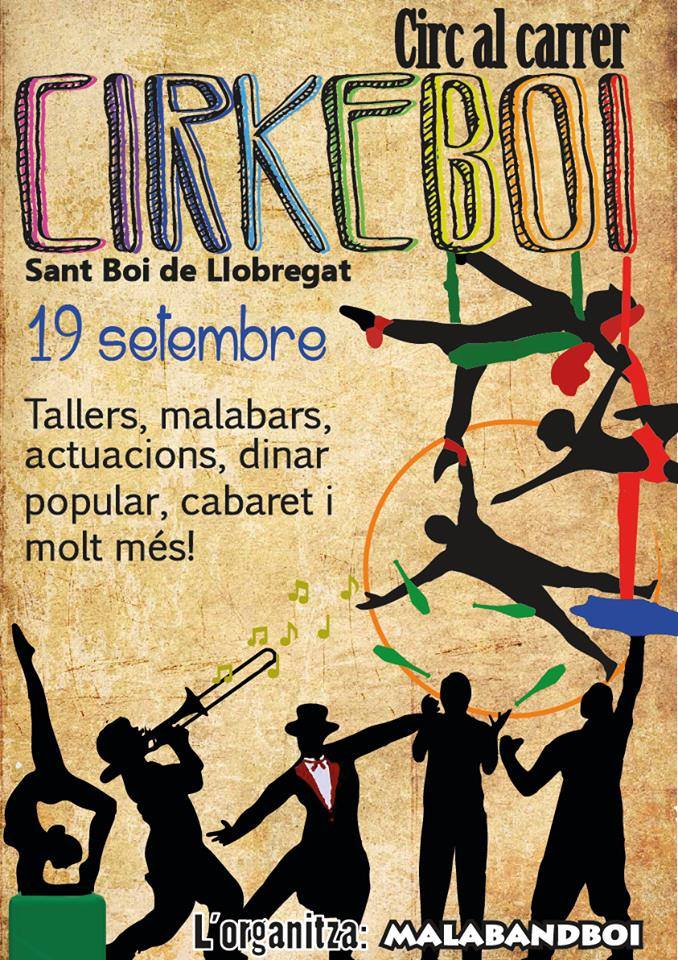 El 19 de Setembre omplirem la plaça de l’ajuntament i la terrassa de l’ateneu d’un munt d’artistes del món del circ!