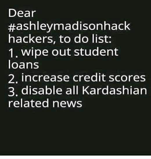 ShanePaulNeil's tweet image. #YesPlease #ashleymadisonhack HT @MrMikeStreet