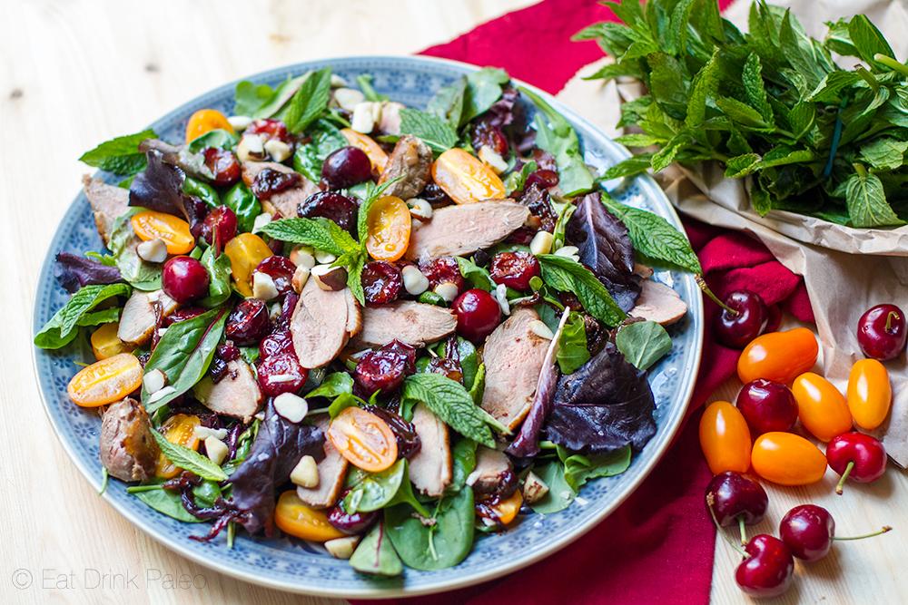 paleolives's tweet photo. Duck Salad with Balsamic Cherries. http://t.co/JFSM3ve4Rz http://t.co/jlWZzsaa9k