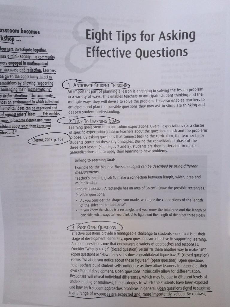 lynnspady's tweet photo. Open Qs signal to Ss that a range of responses are expected & valued. How often do I do this in math? #need2improve http://t.co/juUzDCZTqX