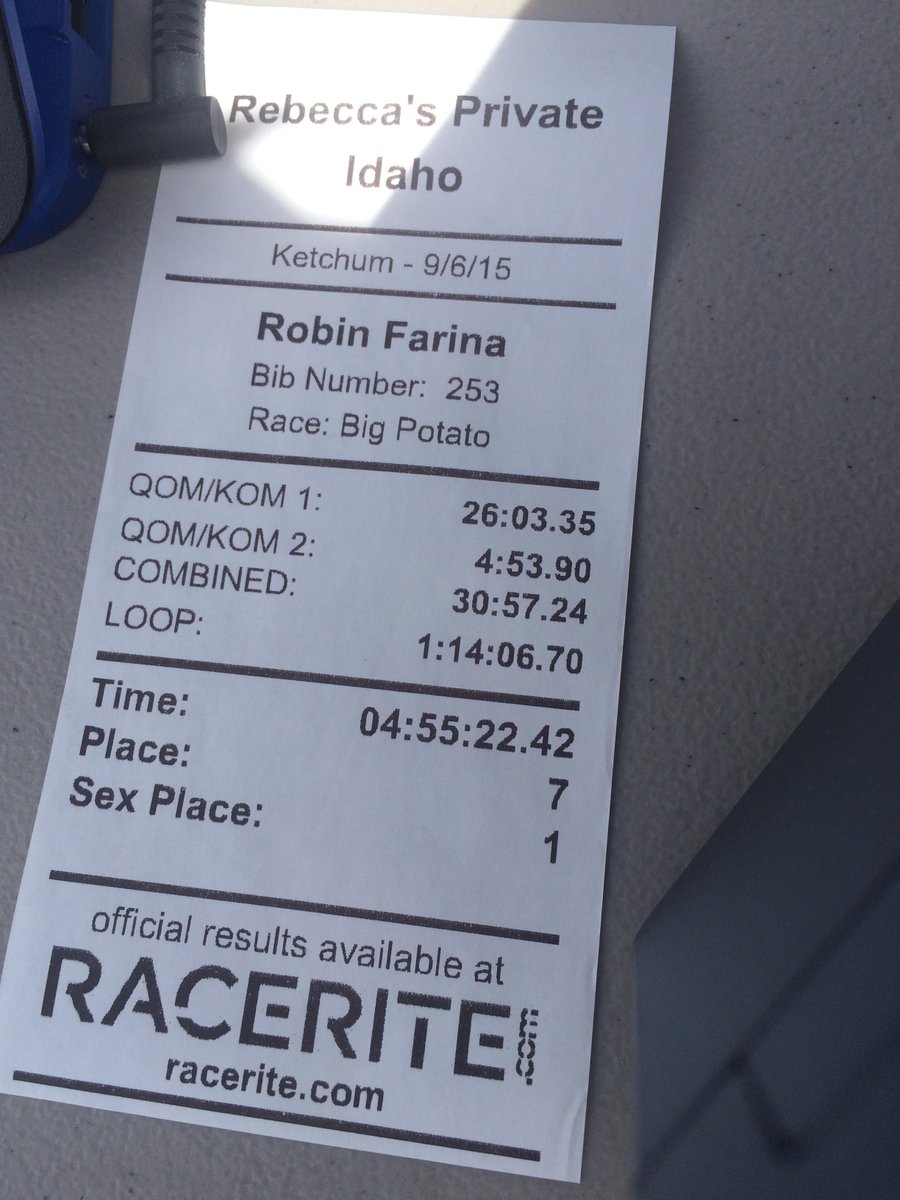 Congrat 1st OA Female, <a href="/Robin_Farina/">Robin Farina</a> (and 7th OA) in 04:5:22:42). <a href="/wca_tweet/">Women's Cycling Assn</a> founder, too!