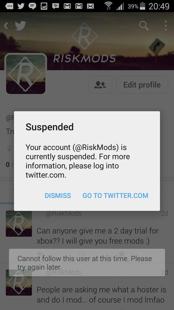 RiskMods's tweet image. Old Twitter @RiskMods got suspended.