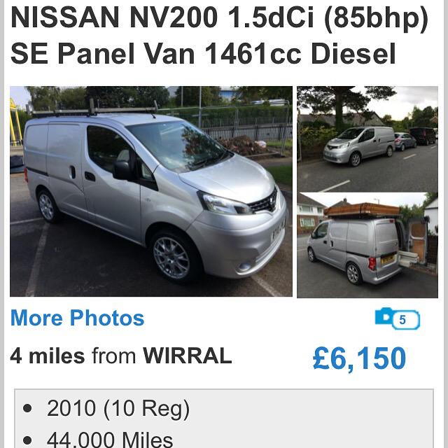 Jljoinery's tweet photo. Selling my van for anyone interested! Don't hesitate to get in touch and make me an offer 👍 http://t.co/82GQ1KAEDQ
